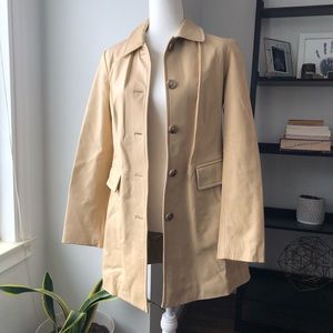 Cream Banana Republic Coat